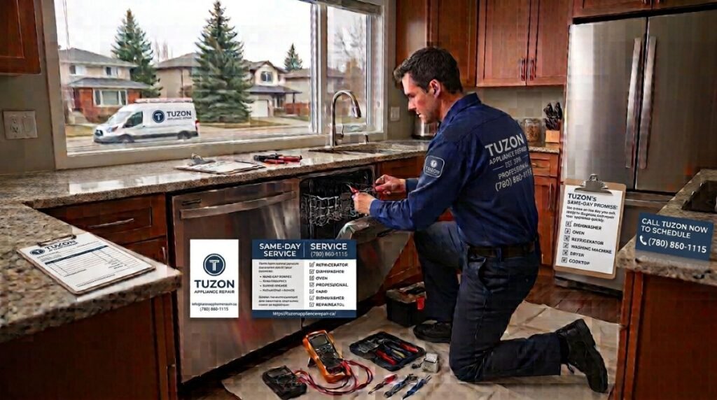 Appliance repair technician providing same-day appliance repair in Edmonton